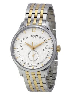 Tissot Men's Tradition T063.637.22.037.00 Silver Stainless-Steel Swiss Quartz Watch
