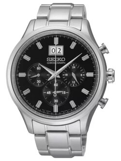 Karnvera Shop นาฬิกาข้อมือผู้ชาย SEIKO Classic quartz Chronograph SPC083P1