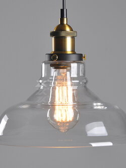 โคมไฟห้อยเพดาน Loft แก้วใส 28cm