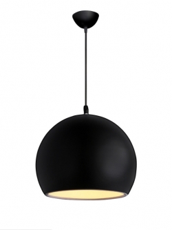 โคมห้อยเพดานกลม โมเดิร์น สีดำ 35cm [YS-1807]