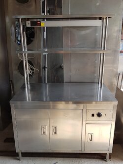 เคาน์เตอร์สแตนเลส มีที่อุ่นร้อนภาชนะ