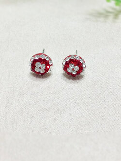 ต่างหูเงินแท้ 92.5% ต่างหูประดับเพชร cz น่ารักๆ