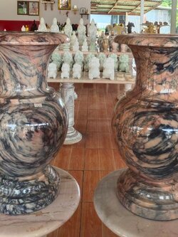 แจกันหินอ่อนลาย ขนาดสูง50 เซนติเมตร