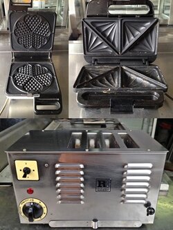 เครื่องปิ้งขนมปัง/เครื่องทำวาฟเฟิล มือสอง