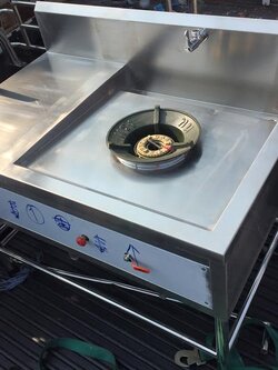 เตาไทย 1 หัว มีที่วางเครื่องปรุง