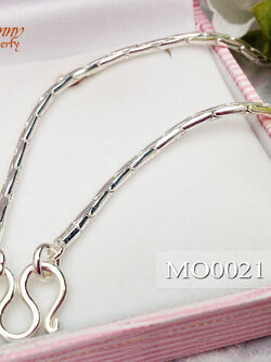 สร้อยเงินแท้ 92.5% ลายปล้องอ้อยกลม ใส่ได้ทั้ง ชาย หญิง (งานไทย)