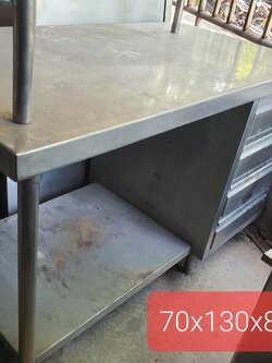 โต๊ะทำงาน 4 ลิ้นชักมือสอง 130 cm