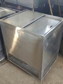 ตู้แช่แข็งสแตนเลสแนวนอน แบบฝาเลื่อนเปิด-ปิดบานสไลด์ด้านบน