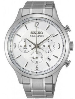 Karnvera Shop นาฬิกาข้อมือผู้ชาย Seiko Chronograph SSB337P1 Quartz Men's Watch