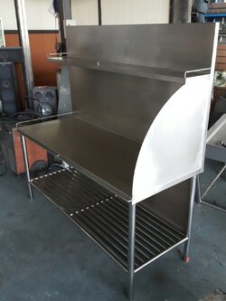 โต๊ะสแตนเลสวางเตาแก๊ส แบบ1