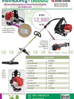 เครื่องตัดหญ้าข้ออ่อน Maruyama รุ่น NE500