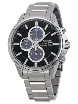 Seiko Men's SSC267P1 Solar-Power Stainless Steel Bracelet Watch