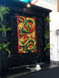 ม่านน้ำตกสำเร็จรูป พร้อมปั๊มน้ำ ราคาถูกที่สุด ม่านน้ำหินกาบ มังกรคู่ เสริมฮวงจุ้ย ติดตั้งฟรี กทม. และปริมณฑล