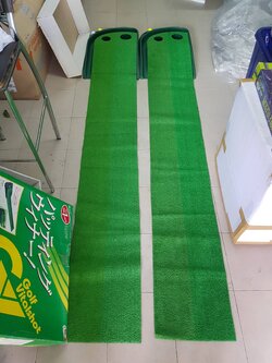 พรมซ้อมพัตต์กอล์ฟ พร้อมรางคืน