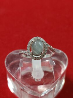 #แหวนแก้วโป่งข่าม(แก้วฟ้า)อ.เถิน รหัสR-0056