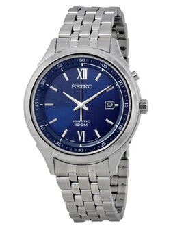 Seiko Men's Watch Silver/Blue Stainless Steel SKA655P1