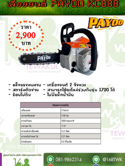 เลื่อยยนต์ PAYOO KC888 บาร์ 11.5 นิ้ว