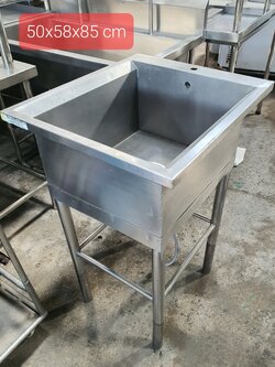 อ่างสแตนเลส 1 ช่องมือสอง