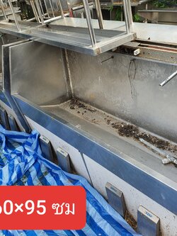 อ่างล้างสแตนเลสมือสอง ขนาดใหญ่สำหรับใช้ในโรงงาน