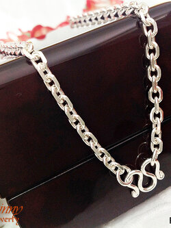 สร้อยเงินแท้ ลายคตกิตตัดลาย (งานไทย) 3.0 มิล