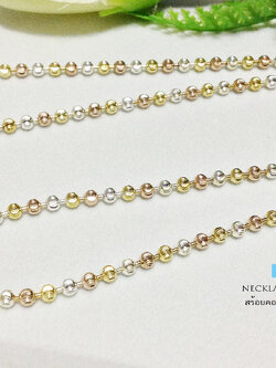 สร้อยคอเงินแท้ 3 กษัตริย์ ลายมูนคัท (งานอิตาลี)