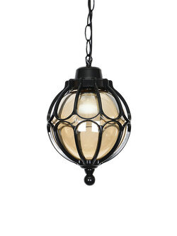 โคมไฟแขวนภายนอก European style ทรงกลมมีแก้วครอบหลอดไฟ [HDS-DD006]