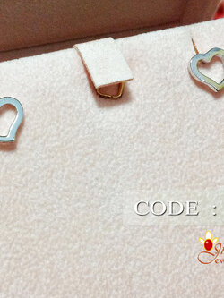 ต่างหูเงินแท้จิ๋ว รูปหัวใจ