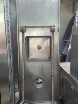อ่างสแตนเลส1หลุม มีช่องเคลียร์เศษอาหาร 2.15m