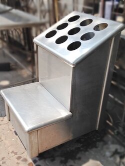 ที่วางภาชนะ ช้อน-ส้อม สแตนเลส