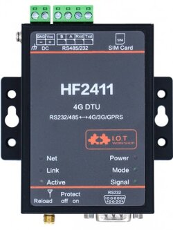 อุปกรณ์แปลงสัญญาณ RS485/RS232 TO 4G DTU (HF2411)