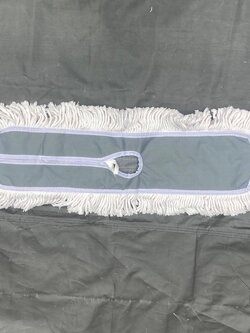 อะไหล่ผ้าดันฝุ่นสีขาว 24 นิ้ว (แบบผ้าผูก)