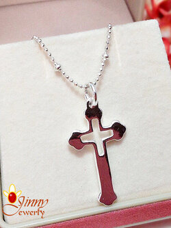 จี้เงินแท้ รูปไม้กางเขน