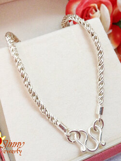 สร้อยคอเงินแท้ สำหรับเด็ก ลายเกลียวใต้หวัน (งานไทย) 2.0 มิล