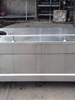 เค้าน์เตอร์ก๋วยเตี๋ยวสแตนเลส ช่องใส่หม้อ 20 นิ้ว