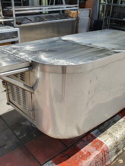 เคาน์เตอร์ขายอาหารสแตนเลส มีล้อ