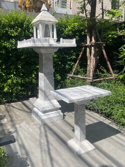 ศาลพระภูมิหินอ่อนทรงโมเดิร์น ขนาดฐาน 89*89 ซม