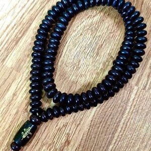 ประคำ108เม็ด + ตะกรุดนะกินไม่รุ้สิ้น เนื้อไม้แก่นไม้มะขาม ปี2564 (สร้างเพียง 60 เส้น) #รับประกันแท้ - ปลุกเสกโดยศิษย์เอกหลวงปู่หมุน วัดบ้านจาน - หลวงปู่อุดมทรัพย์(พระอาจารย์จ่อย))