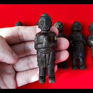 กุมาร เนื้อไม้ตะเคียนแท้ (สูง3นิ้ว) ปี2564 #ปลุกเสกแล้ว #รับประกันแท้ - หลวงพ่อสมศักดิ์ วัดการเปรียญ จ.ชัยนาท