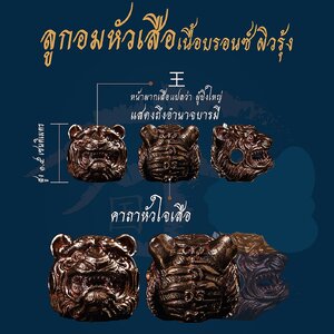 หัวเสือ ลูกอม เนื้อโลหะผิวรุ้ง (#พิธีพยัคฆ์บารมี #เป็นเมตตาและอำนาจ) พ่อปู่ฤาษีเจ้าสมิงพรายสงเคราะห์ ปี2563 - ครูบากฤษดา วันสันพระเจ้าแดง(วัดป่ายาง) จ.ลำพูน