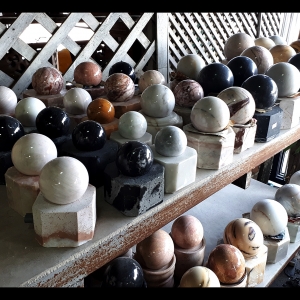 ลูกแก้วหินอ่อน น้ำพุ น้ำล้น ฮวงจุ้ย หลายขนาด