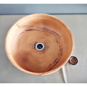 อ่างไม้ สปาร์ ล้างมือ ล้างหน้า ล้างเท้า (ไม้มะม่วง ขนาด16นิ้ว) สีเนื้อไม้สีครีม (ขายปลีก ขายส่ง)