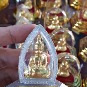 รูปหล่อ หลวงพ่อทอง วัดเขาตะเครา เนื้อผง ปิดทอง