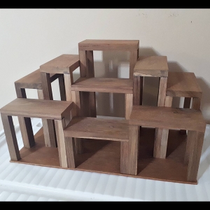 โต๊ะหมู่บูชา ไม้ประดู่ (สำหรับวางพระไม่เกิน5นิ้ว)