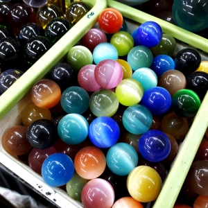 ลูกแก้ว สี ขุ่นทึบ ขนาด 2ซม 2.5ซม.