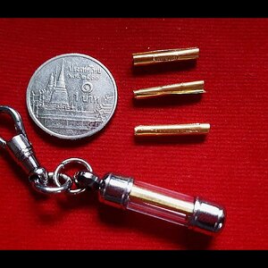 ตะกรุด ฉุดเงินล้าน เนื้อทองเหลือง (ยาว1.5ซม) ปี2563 - (เป็นมหาลาภ บูชาควบกับคาถาเงินเงินล้าน)