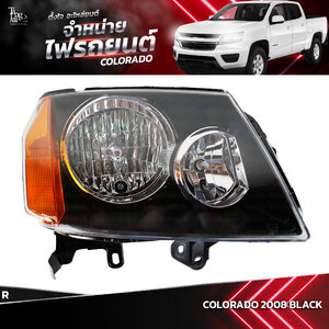 ไฟหน้ารถยนต์ CHEVROLET COLORADO 2008 BLACK ข้างขวา (R) โคมดำ