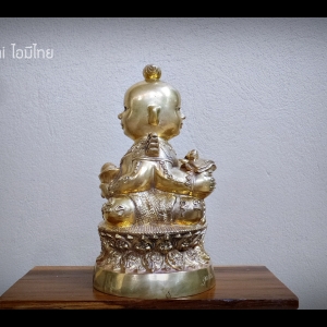 กุมารเทพ บันดาลทรัพย์ สองหน้า เนื้อทองเหลือง - หลวงปู่ครูบาคำเป็ง