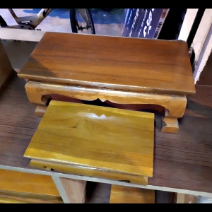 โต๊หมู่บุชา แยก ชิ้น 2 ตัว ไม้สัก