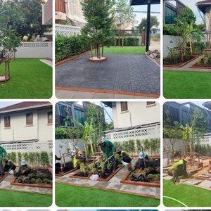 ปั้นหินเทียม โทร 062-1596623 รับปูอิฐ ทางเดิน รับเหมาปูอิฐตัวหนอน แผ่นทางเท้า ออกแบบสวนบ่อปลา