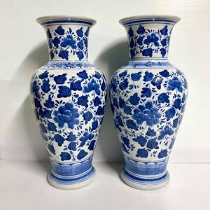 แจกัน งานเซรามิก ลายคราม (ความสูง18นิ้ว) - (ขายปลีก ขายส่ง)